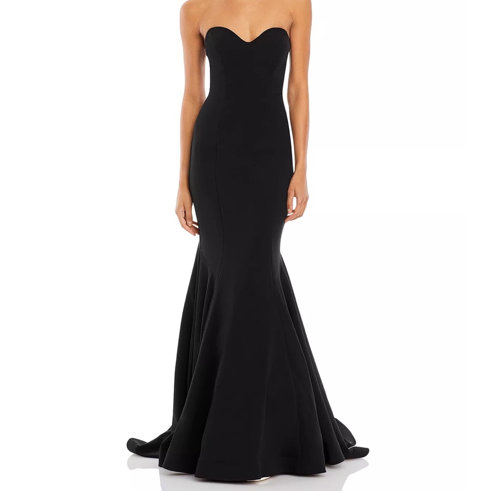 Aqua Scuba Strapless Sweetheart Gown